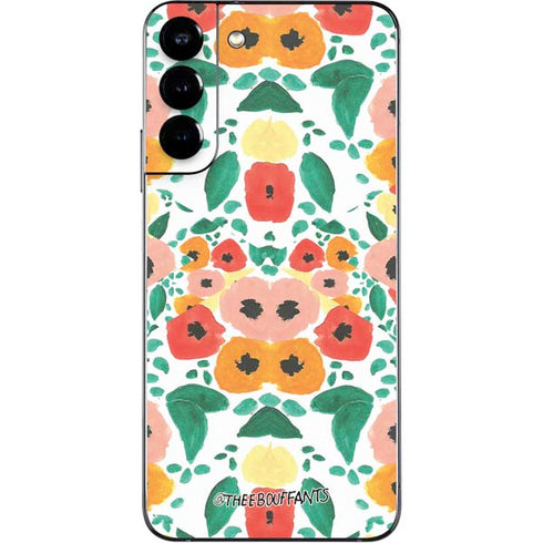 Bouffants and Broken Hearts Geometric Flowers Galaxy S22 Plus Skin